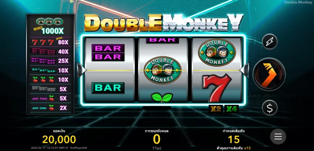 Double Monkey ฟีเจอร์ในเกม